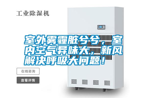 室外霧霾臟兮兮，室內(nèi)空氣異味大，新風(fēng)解決呼吸大問題！