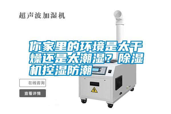 你家里的環(huán)境是太干燥還是太潮濕？除濕機(jī)控濕防潮