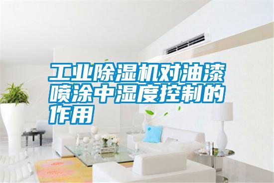 工業(yè)除濕機(jī)對油漆噴涂中濕度控制的作用