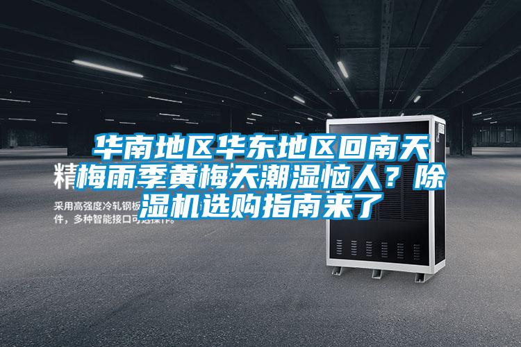 華南地區(qū)華東地區(qū)回南天梅雨季黃梅天潮濕惱人？除濕機(jī)選購指南來了
