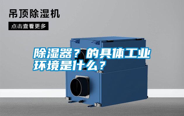 除濕器？的具體工業(yè)環(huán)境是什么？