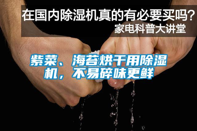 紫菜、海苔烘干用除濕機，不易碎味更鮮