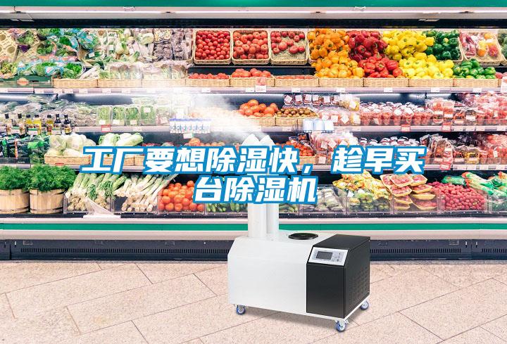 工廠要想除濕快，趁早買臺除濕機(jī)