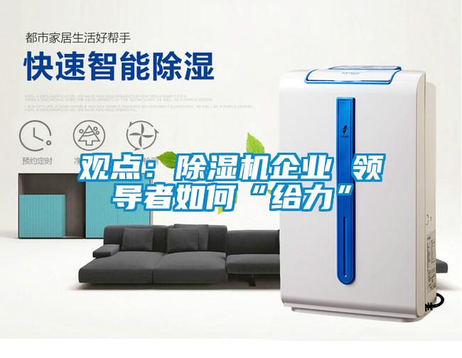 觀點(diǎn)：除濕機(jī)企業(yè) 領(lǐng)導(dǎo)者如何“給力”