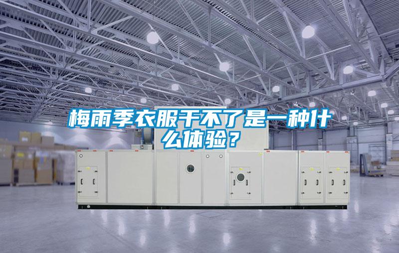 梅雨季衣服干不了是一種什么體驗(yàn)？