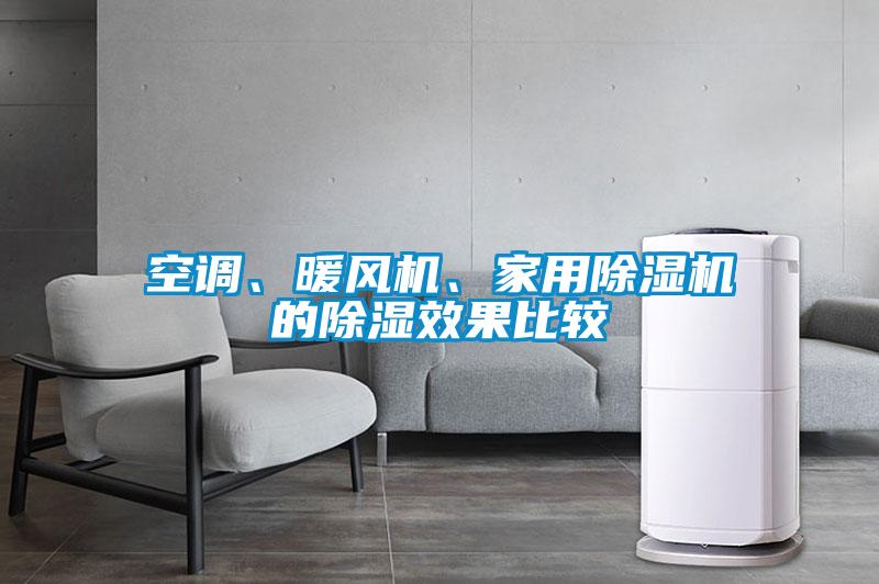 空調(diào)、暖風(fēng)機(jī)、家用除濕機(jī)的除濕效果比較