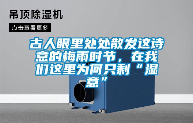 古人眼里處處散發(fā)這詩(shī)意的梅雨時(shí)節(jié)，在我們這里為何只?！皾褚狻?/></p>
<p style=