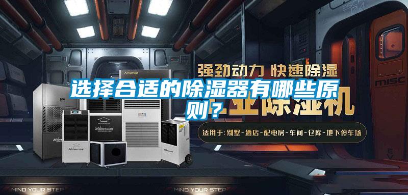 選擇合適的除濕器有哪些原則？