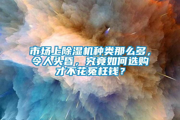 市場上除濕機種類那么多，令人頭昏，究竟如何選購才不花冤枉錢？