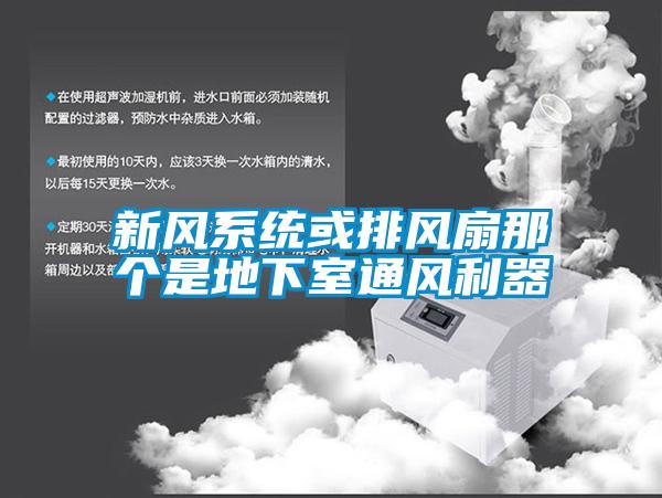 新風(fēng)系統(tǒng)或排風(fēng)扇那個(gè)是地下室通風(fēng)利器