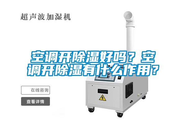空調(diào)開除濕好嗎？空調(diào)開除濕有什么作用？