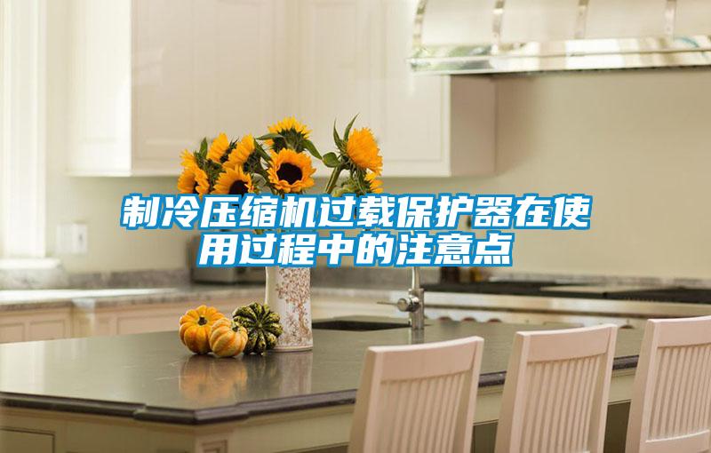制冷壓縮機(jī)過載保護(hù)器在使用過程中的注意點(diǎn)
