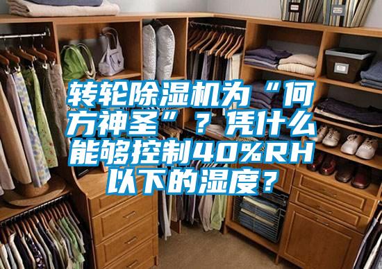 轉(zhuǎn)輪除濕機(jī)為“何方神圣”？憑什么能夠控制40%RH以下的濕度？