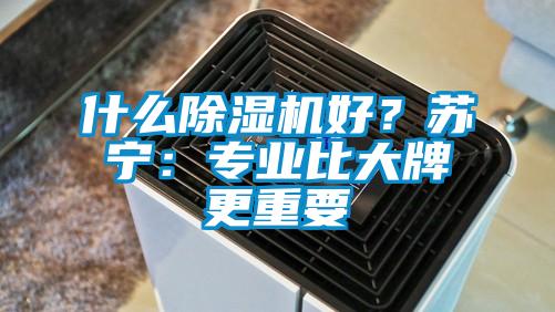 什么除濕機好？蘇寧：專業(yè)比大牌更重要