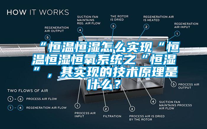 “恒溫恒濕怎么實現(xiàn)“恒溫恒濕恒氧系統(tǒng)之“恒濕”，其實現(xiàn)的技術(shù)原理是什么？