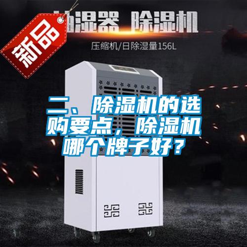 二、除濕機的選購要點，除濕機哪個牌子好？