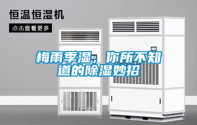 梅雨季濕，你所不知道的除濕妙招