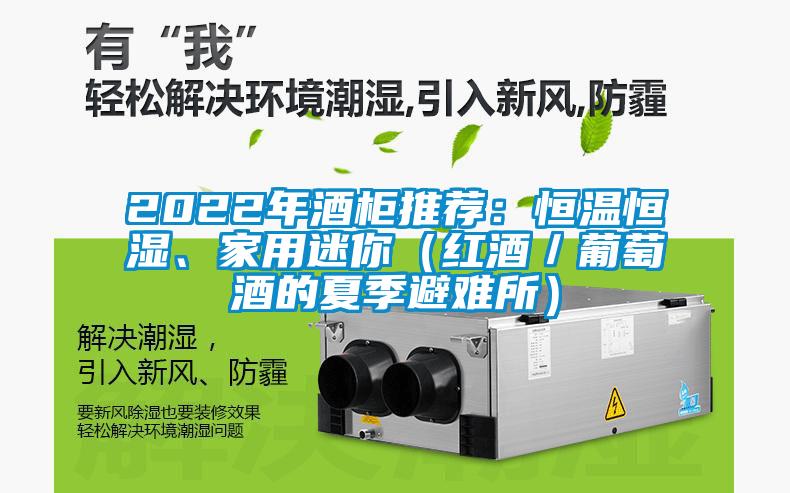 2022年酒柜推薦：恒溫恒濕、家用迷你（紅酒／葡萄酒的夏季避難所）