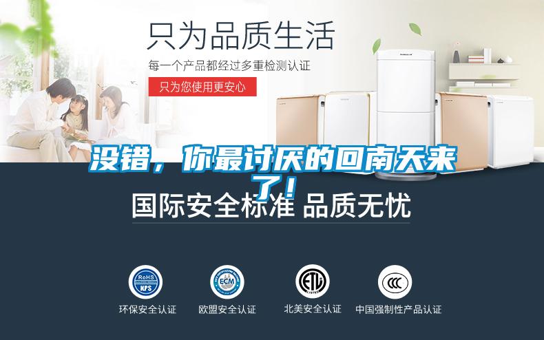 沒錯，你最討厭的回南天來了！