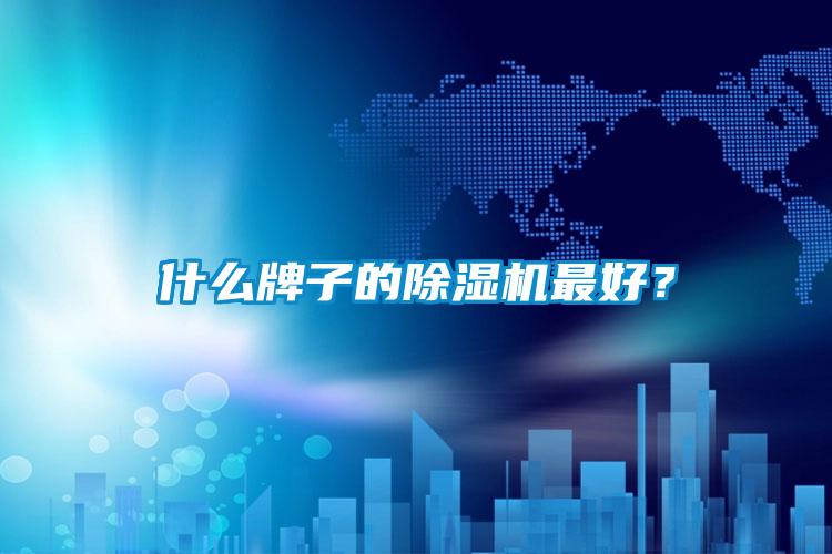 什么牌子的除濕機最好？