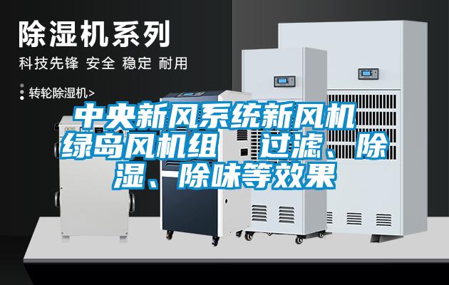 中央新風(fēng)系統(tǒng)新風(fēng)機(jī) 綠島風(fēng)機(jī)組  過濾、除濕、除味等效果