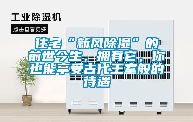 住宅“新風(fēng)除濕”的前世今生，擁有它，你也能享受古代王室般的待遇