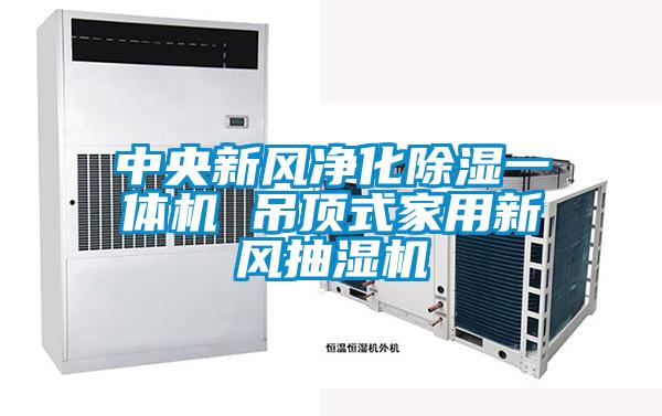 中央新風凈化除濕一體機 吊頂式家用新風抽濕機