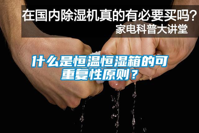 什么是恒溫恒濕箱的可重復(fù)性原則？
