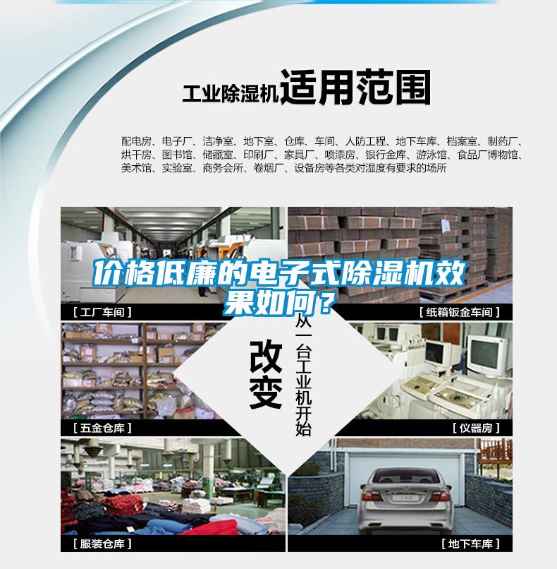 價格低廉的電子式除濕機效果如何？