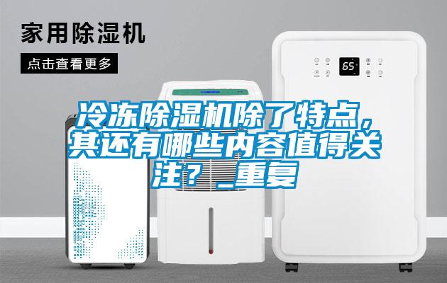 冷凍除濕機(jī)除了特點(diǎn)，其還有哪些內(nèi)容值得關(guān)注？_重復(fù)