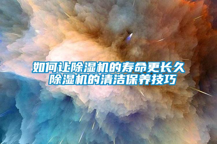 如何讓除濕機(jī)的壽命更長久 除濕機(jī)的清潔保養(yǎng)技巧