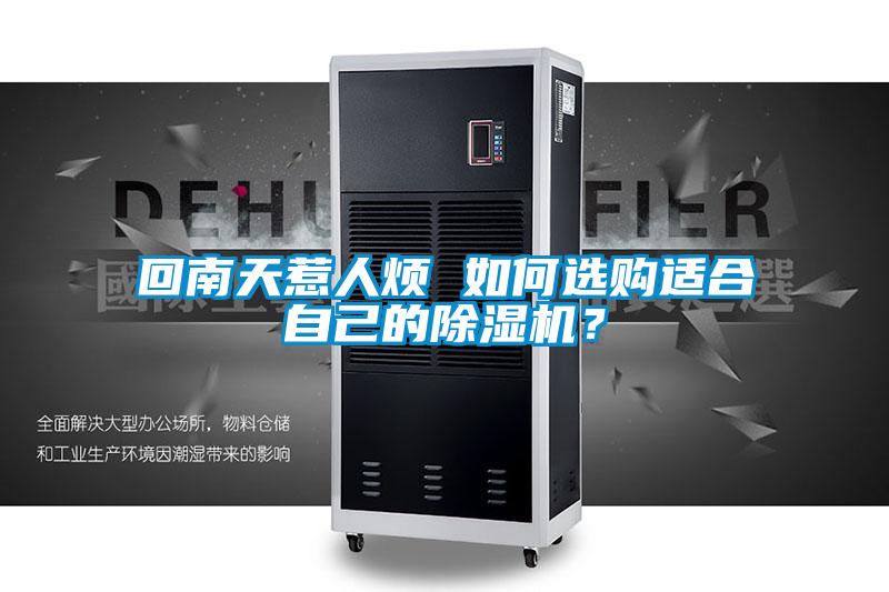 回南天惹人煩 如何選購(gòu)適合自己的除濕機(jī)？