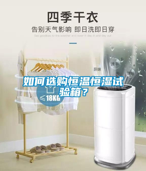 如何選購恒溫恒濕試驗箱？