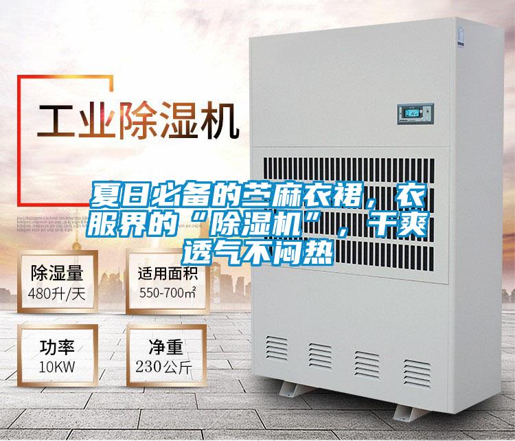 夏日必備的苧麻衣裙，衣服界的“除濕機”，干爽透氣不悶熱