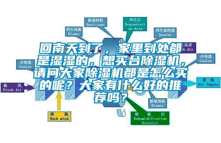 回南天到了，家里到處都是濕濕的，想買臺除濕機，請問大家除濕機都是怎么買的呢？大家有什么好的推薦嗎？