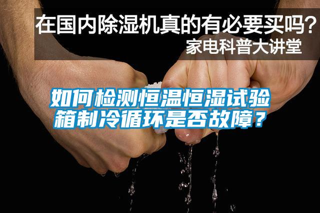 如何檢測恒溫恒濕試驗箱制冷循環(huán)是否故障？