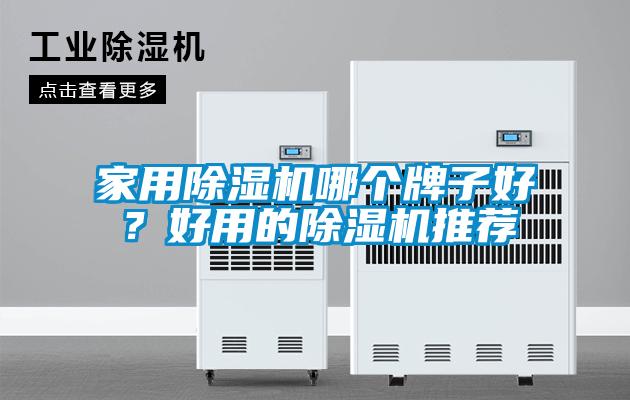 家用除濕機哪個牌子好？好用的除濕機推薦