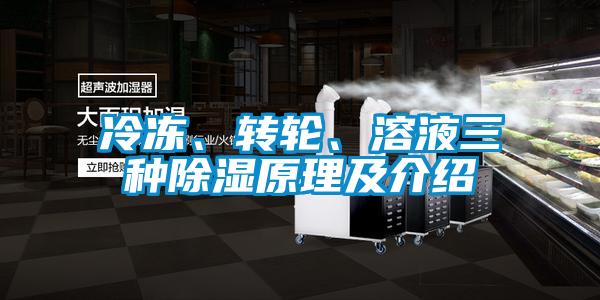 冷凍、轉(zhuǎn)輪、溶液三種除濕原理及介紹