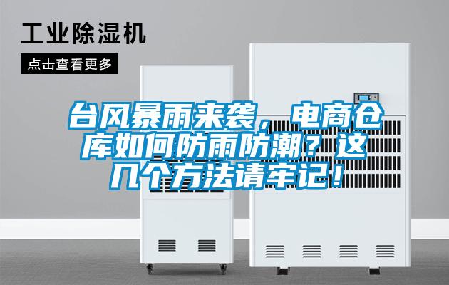 臺(tái)風(fēng)暴雨來(lái)襲，電商倉(cāng)庫(kù)如何防雨防潮？這幾個(gè)方法請(qǐng)牢記！