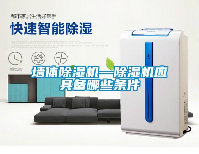 墻體除濕機(jī)—除濕機(jī)應(yīng)具備哪些條件