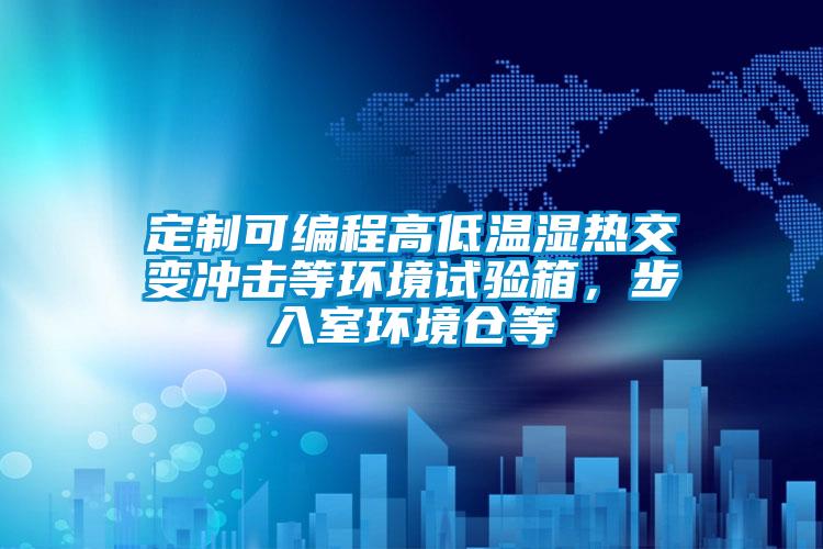 定制可編程高低溫濕熱交變沖擊等環(huán)境試驗箱，步入室環(huán)境倉等