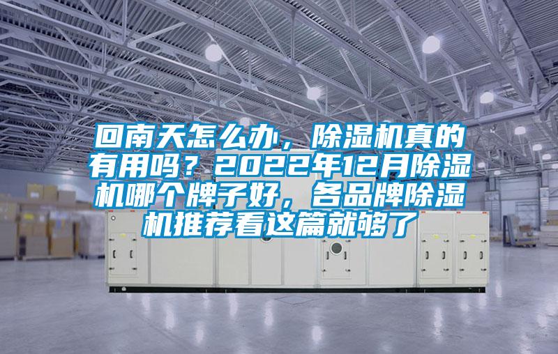 回南天怎么辦，除濕機(jī)真的有用嗎？2022年12月除濕機(jī)哪個牌子好，各品牌除濕機(jī)推薦看這篇就夠了