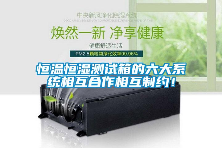 恒溫恒濕測(cè)試箱的六大系統(tǒng)相互合作相互制約！