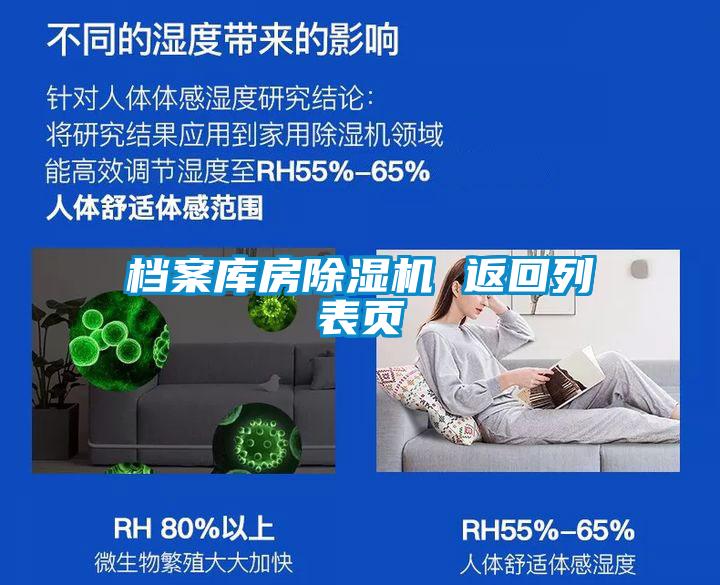 檔案庫房除濕機(jī) 返回列表頁