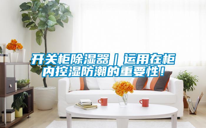 開關(guān)柜除濕器｜運用在柜內(nèi)控濕防潮的重要性！