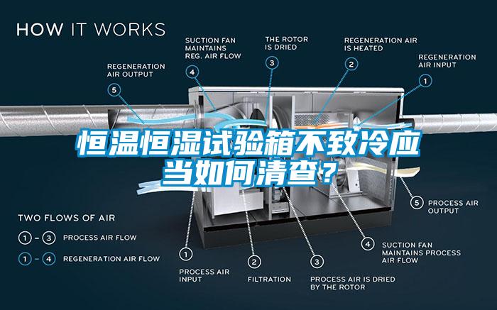 恒溫恒濕試驗箱不致冷應當如何清查？