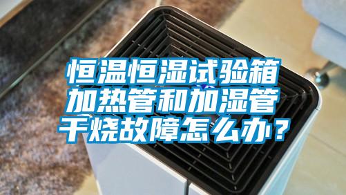 恒溫恒濕試驗(yàn)箱加熱管和加濕管干燒故障怎么辦？