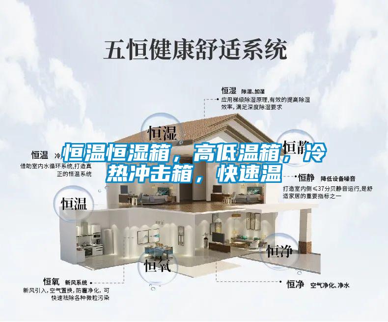 恒溫恒濕箱，高低溫箱，冷熱沖擊箱，快速溫