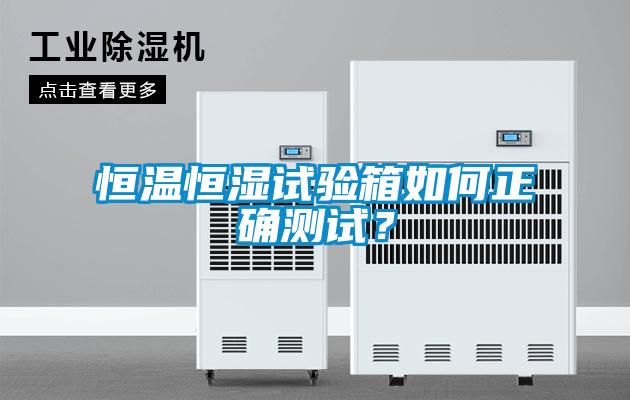恒溫恒濕試驗(yàn)箱如何正確測試？