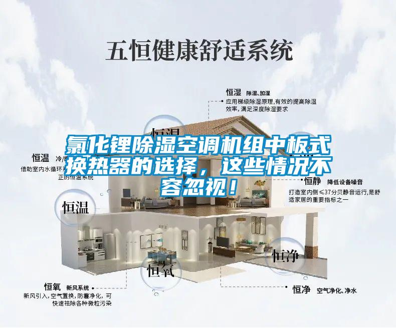 氯化鋰除濕空調(diào)機(jī)組中板式換熱器的選擇，這些情況不容忽視！